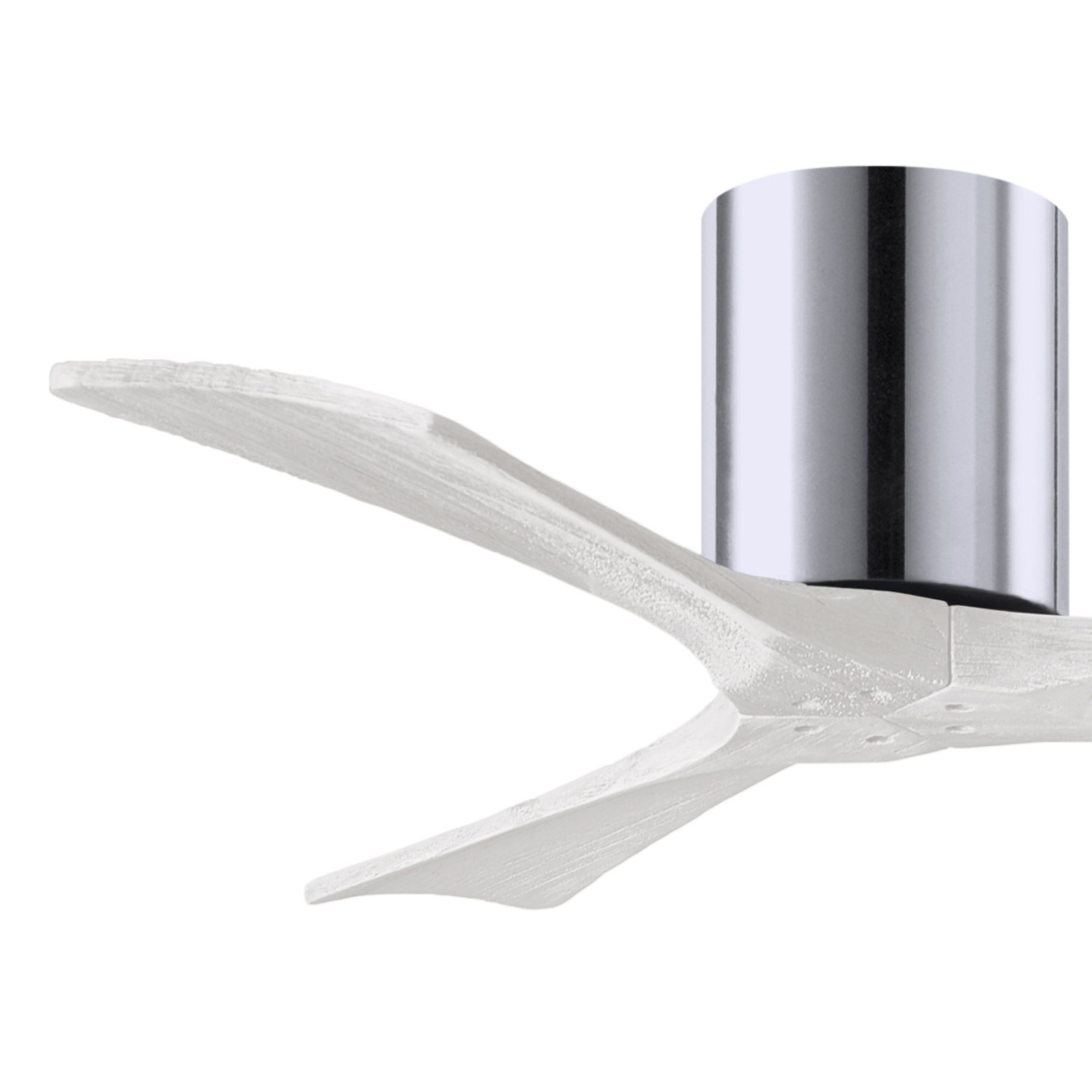 Olivier Ceiling Fan, Polished Chrome, Matte White, 42"