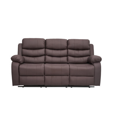 Sybley 3 Seater Faux Leather Reclining Sofa