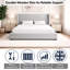 Premium Plush Bed Frame – Elegant Padded Bed with 48” Statement Headboard, Solid Wooden Bed – Contemporary Designer Finish-729956831-730740197
