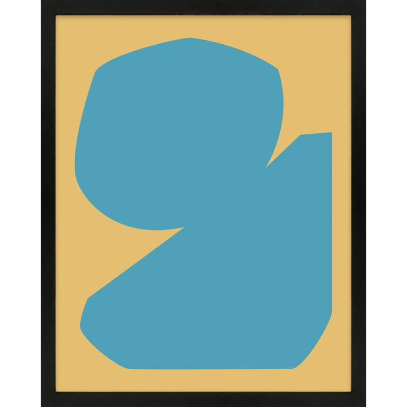 Blue Study 2 Print by Michael Kempen, Black Framed, 30"H x 24"W x 1.25"D