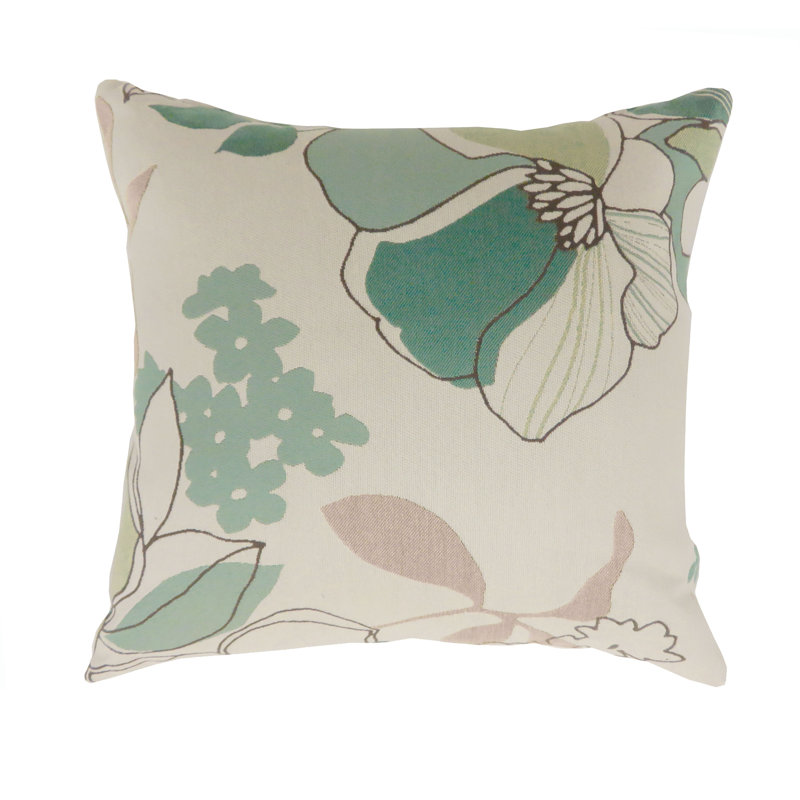 Floral Reversible Throw Pillow, 22" x 22"