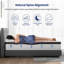 Matelas hybride 12 à 14 po - mousse viscoélastique gélifiée au charbon de bambou et support de ressorts ensachés, mi-ferme, période d'essai de 100 nuits-1737246886-1737246880
