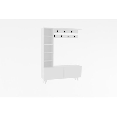 Hall Tree 120cm Wide with Bench and Shoe Storage