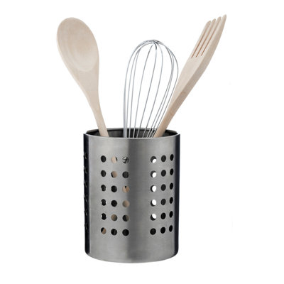 Stainless Steel Round Utensil Crock