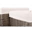 Square Lined Wicker 2 Piece Storage Basket Set