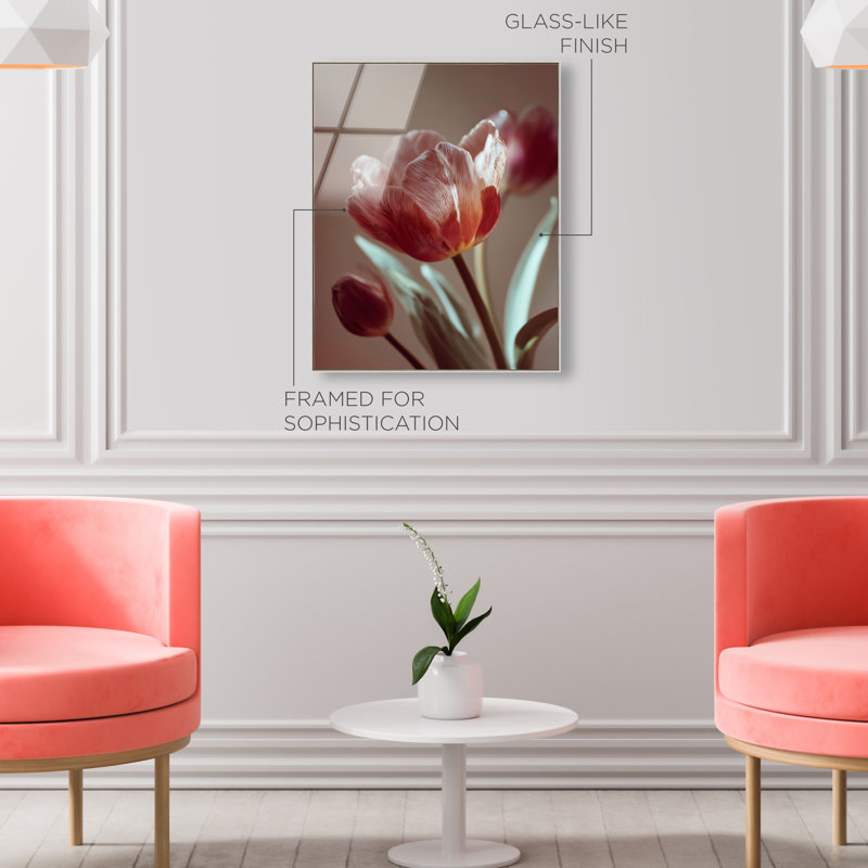 Muse of Spring High-Gloss Frameless Acrylic Glass Wall Art Floral & Botanical Print by Oliver Gal, Ready to Hang, 16 x 20
