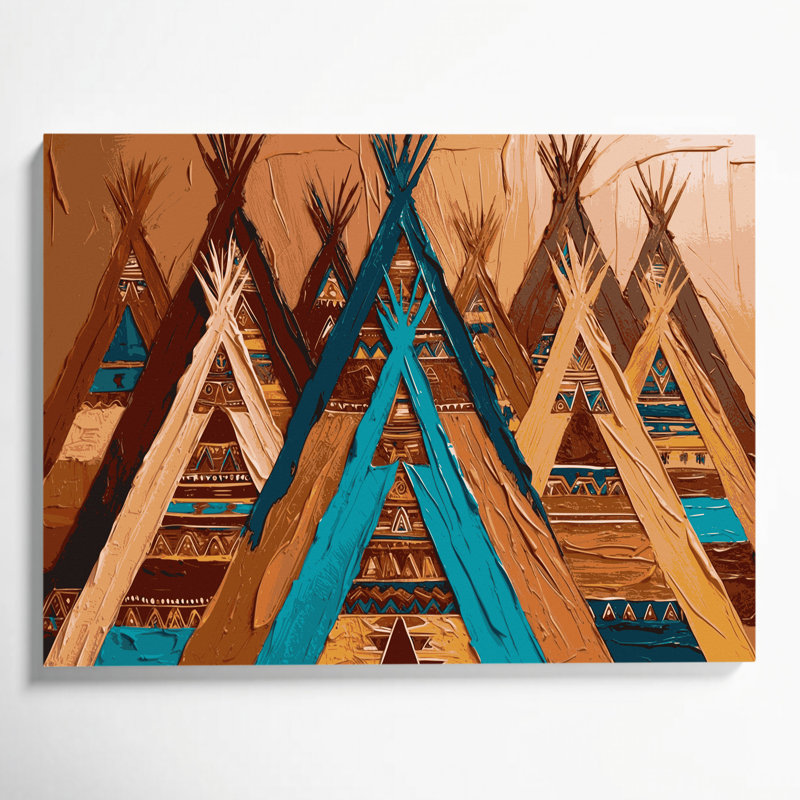 Art mural sur toile 233, Southwestern, H 11 po x l 14 po