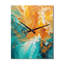 Basnett - Horloge murale peinture abstraite-2070011632