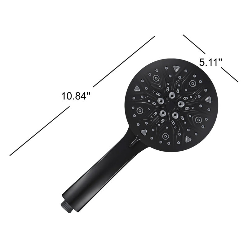 Pomme de douche multi-fonctions à 8 jets avec filtre