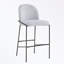 Ensemble de 2 tabourets de bar rembourrés en métal avec repose-pieds-399452074-399452073