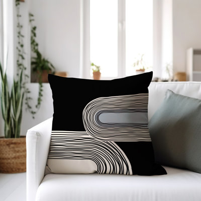 Cassie Abstract Outdoor Reversible Throw Pillow