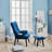 Upholstered Armchair with Ottoman