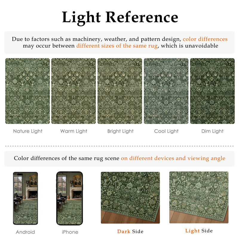  Tapis oriental performant avec envers antidérapant Vintique, Rectangle 6 pi x 9 pi