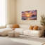 «Sunset Beach Pier», reproduction d'art sur toile tendue sur toile-127435226