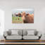 Vache Nosy, paysage abstrait moderne, art mural-129024251