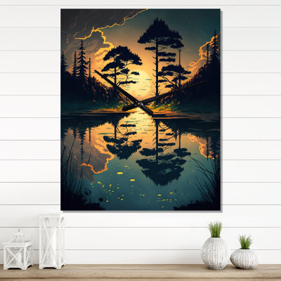 Jermonica - Horloges murales paysage lac
