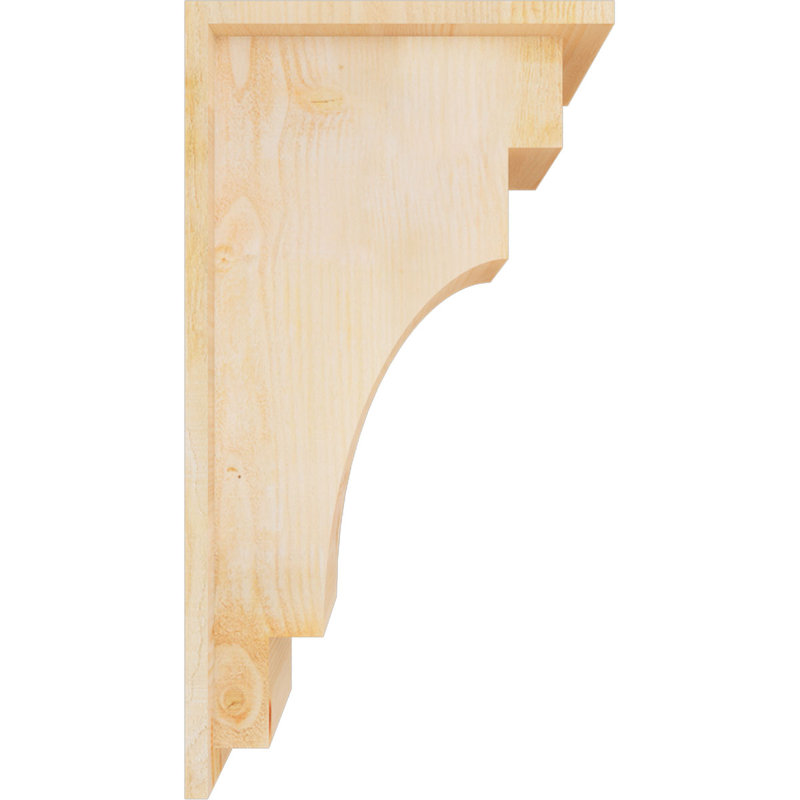 Corbeau méditerranéen avec contre-plaque, H 26 po x l 8 po x P 14 po, Sapin de Douglas, Sciage brut