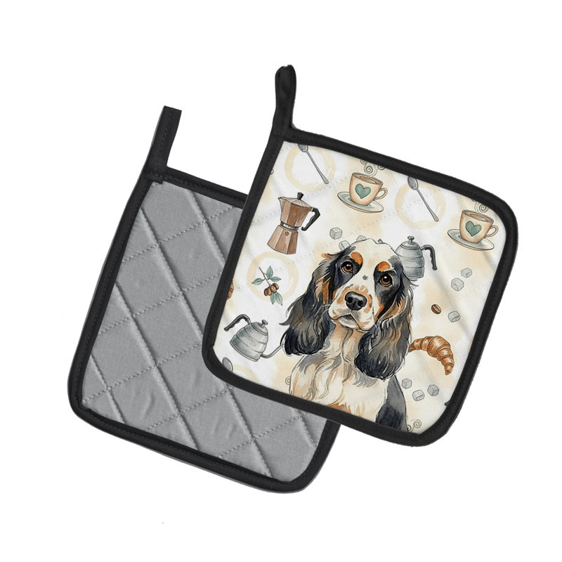 Paire de porte-pots Parti Cocker Spaniel