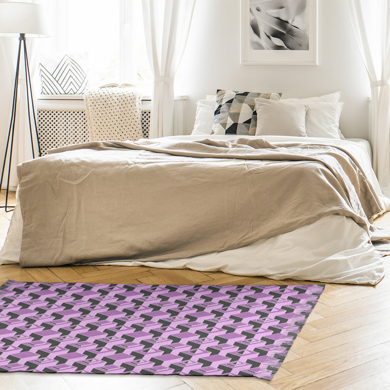 Tapis mauve/noir skyscrapers, Oui