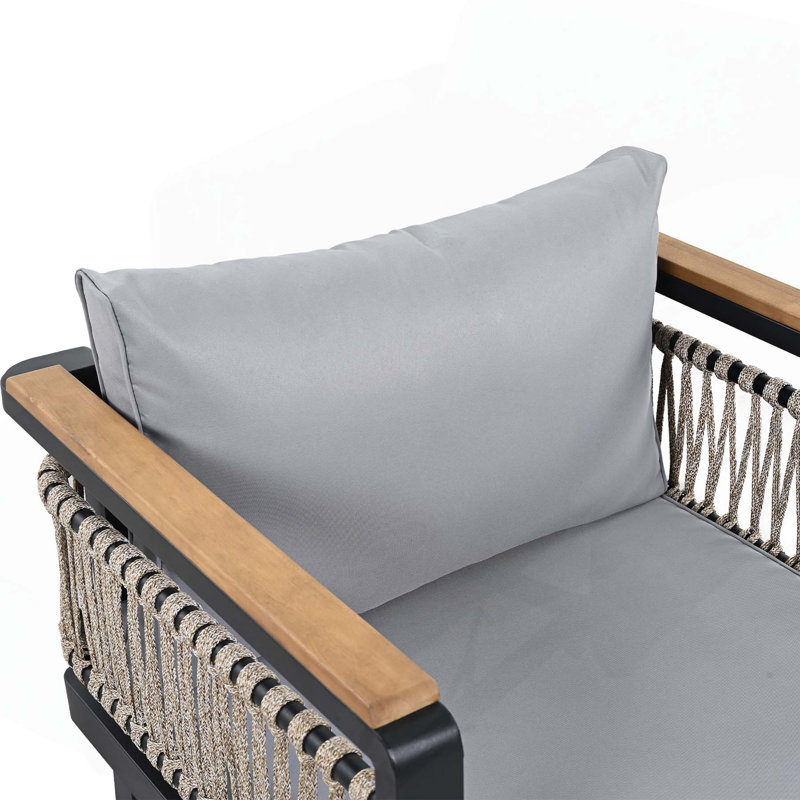 Ensemble de canapé d'extérieur offrant un confort et une durabilité supérieurs pour tous les espaces, Gris