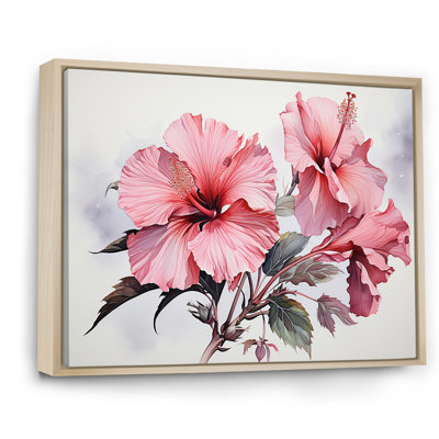 " Pink Hibiscus Minimalism Dream "