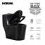HOROW Greta One-Piece Elongated Toilet with Tornado Dual-Flush System, Chair-Height Seat and Skirted Floor-Mounted Design, 1.28 GPF-87418729