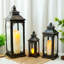 3 Piece Metal Tabletop Lantern Set