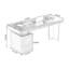 Bureau rectangulaire en bois manufacturé noir-1358251647