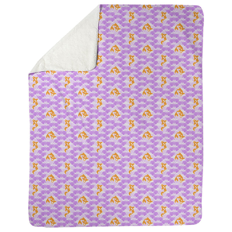 Couverture polaire Katelyn Elizabeth Koi, l 62,5 po x L 82,5 po, Mauve