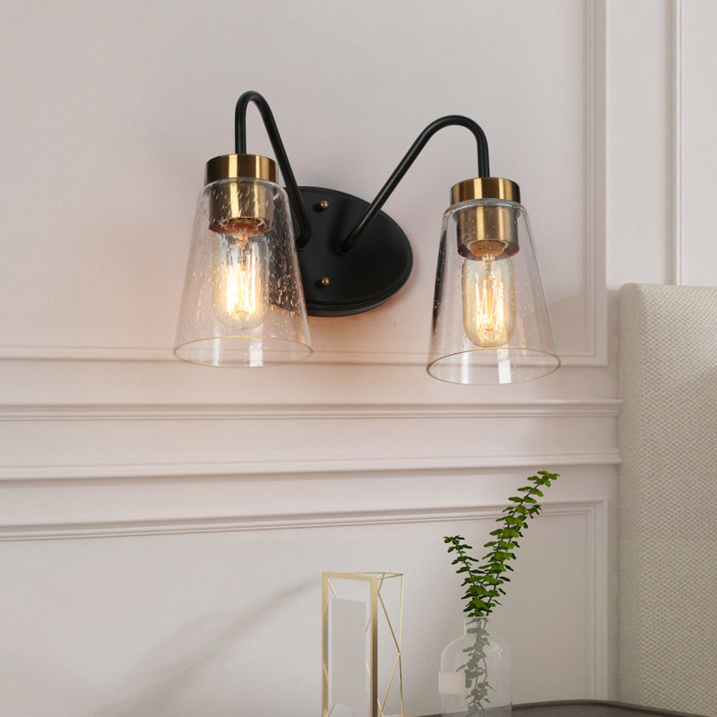 Éclairage pour meuble-lavabo moderne à 2 lumières à intensité variable Mylor 