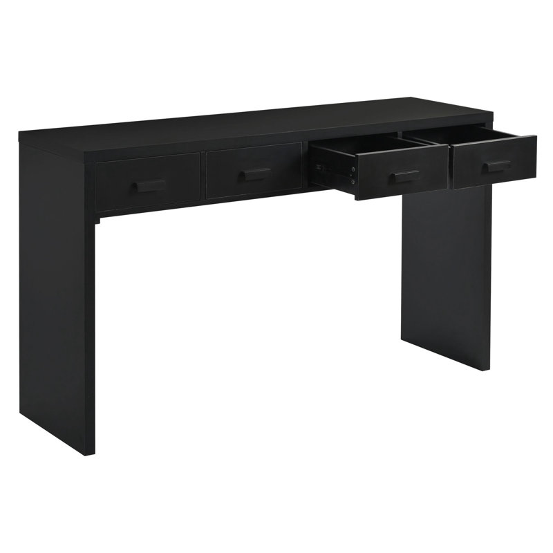 Modern Minimalist Console Table,Entryway table, Black