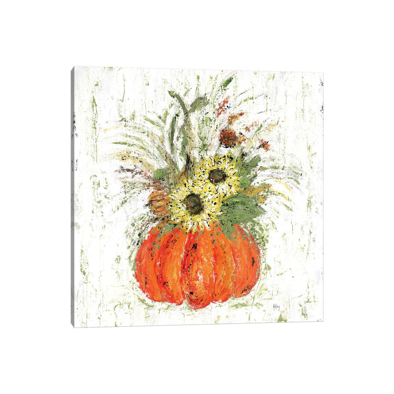 Fall Floral by Ashley Bradley - Print on Canvas, Wrapped Canvas, 66.04 cm H x 66.04 cm W x 1.91 cm D
