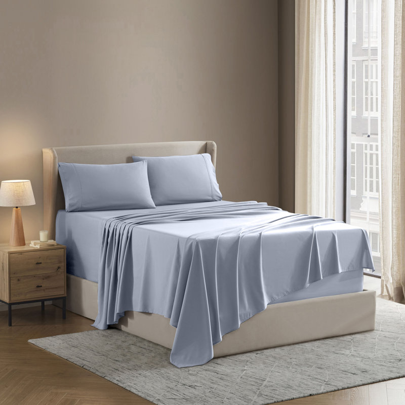 Ensemble de draps Luxury Collection Classic, Bleu sommet, Très grand séparé