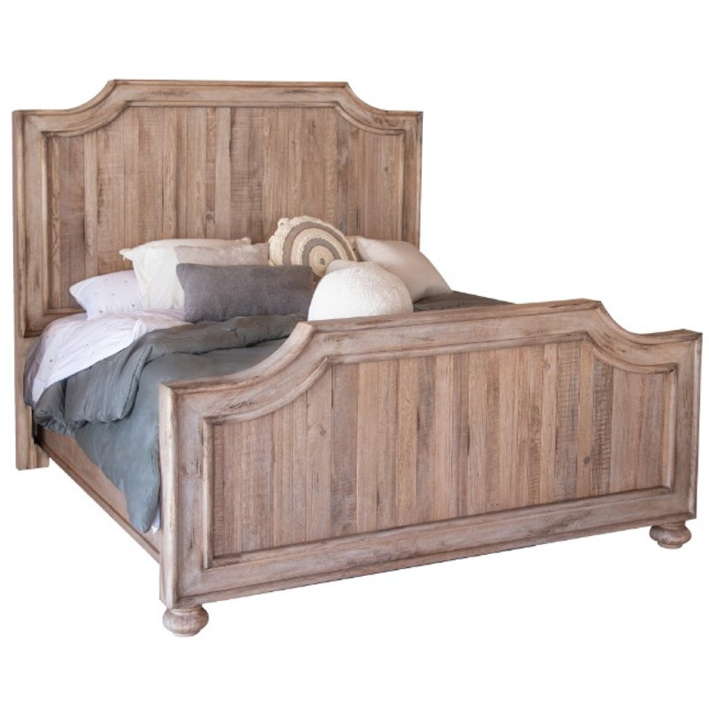 Genie Solid Wood Standard Bed, Queen