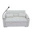 Convertible 3 en 1: lit en velours moderne avec tiroir, dossier réglable, coussins décoratifs, poches, canapé-lit beige pour bureau,