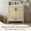 Ensemble de meuble-lavabo simple autoportant 36 po avec plateau en composite Adria-744422450