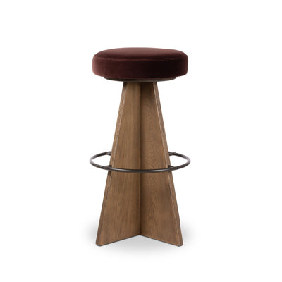 Damon Swivel Stool-Sapphire Khaki-Counter