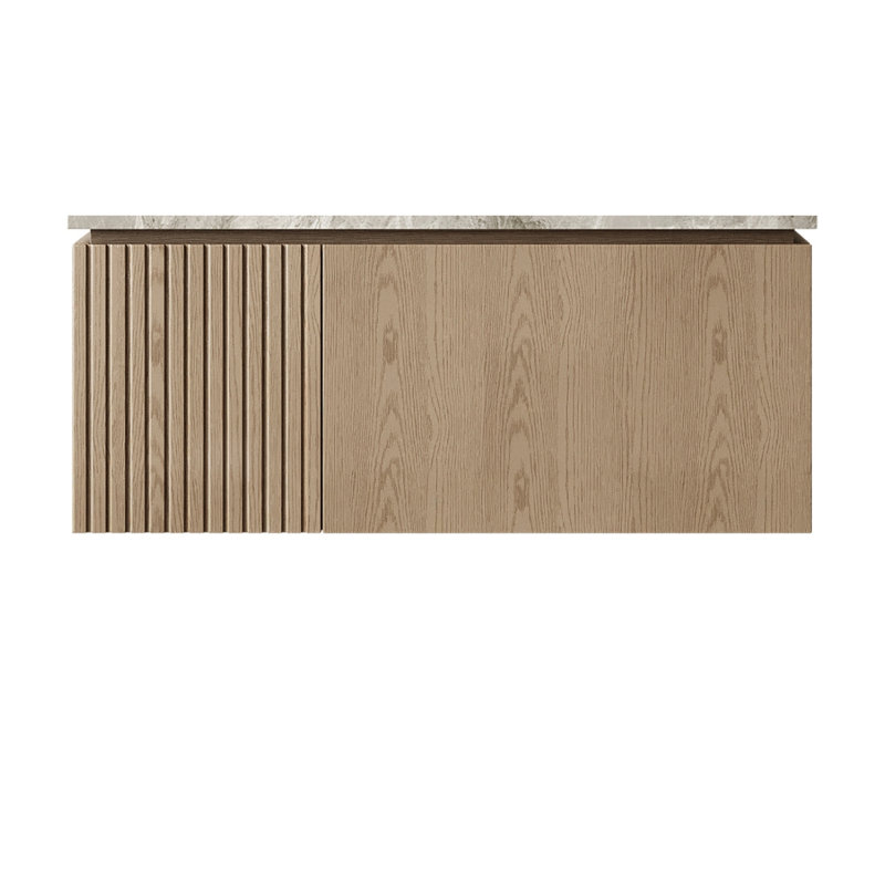 Armoire de base de meuble-lavabo moderne, bois de chêne antique, conception peu encombrante pour la maison