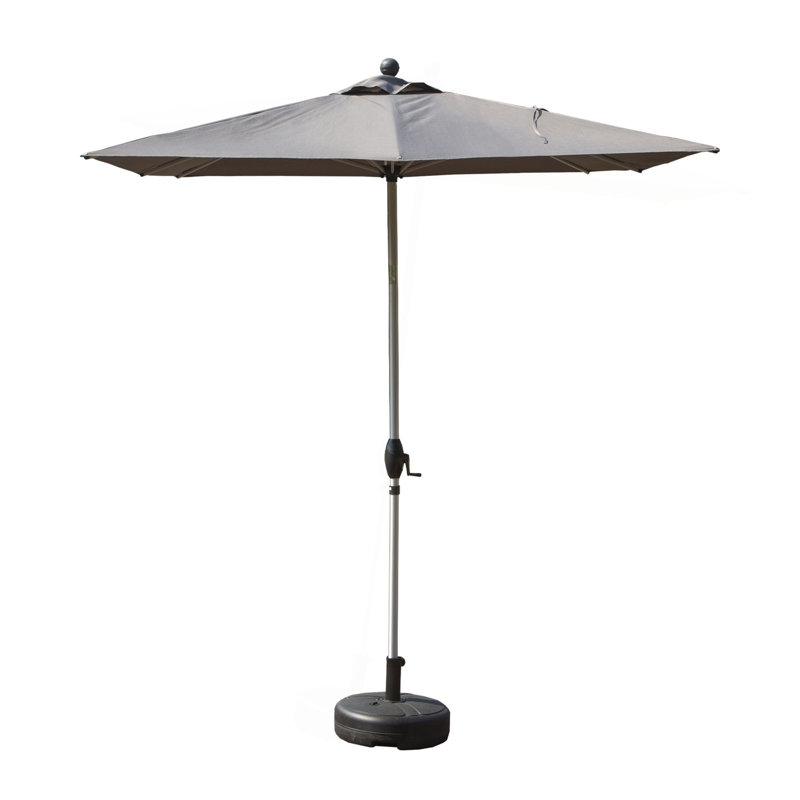 Parasol de patio rectangulaire avec fonction de levage et d'inclinaison à manivelle (base non incluse)