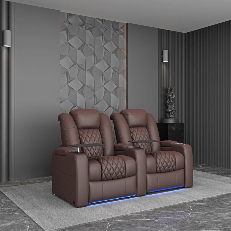 Fauteuil de cinéma inclinable Power Zero Gravity, Brun