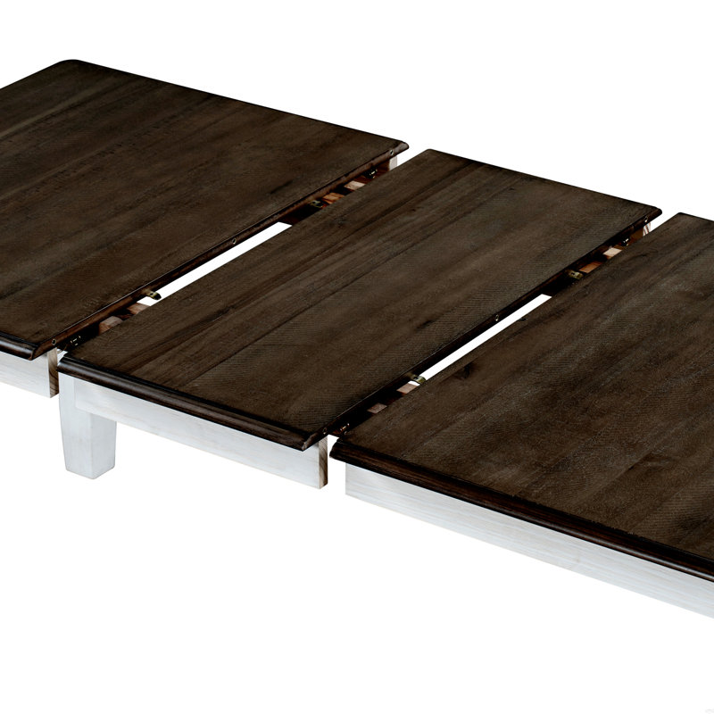 Ensemble de table de salle à manger 7 pièces avec table extensible et 6 chaises rembourrées