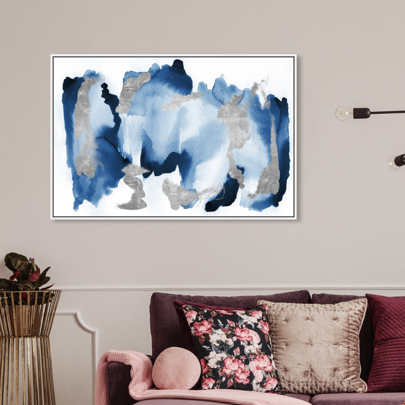 In Too Deep - Peinture sur toile, Blanc, H 30 po x l 45 po
