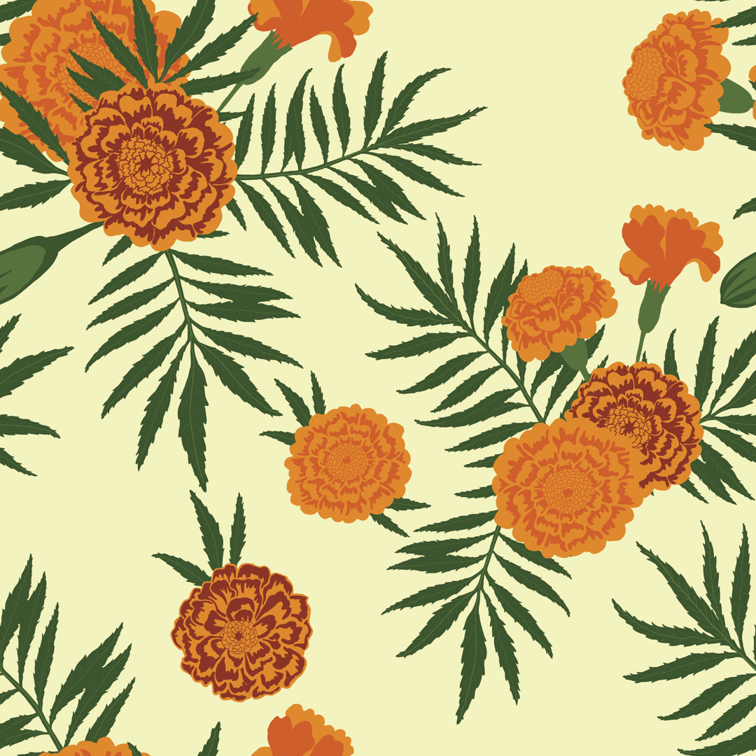 Leinwandbild Floral Pattern von Vidok