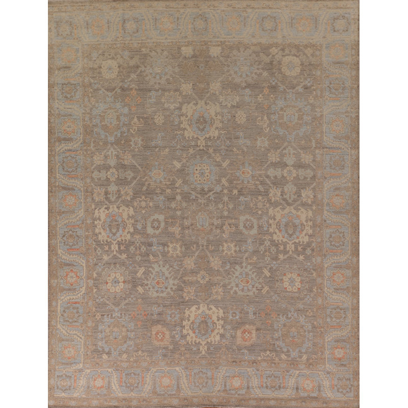 Vegetable Dye Oushak Oriental Area Rug 10
