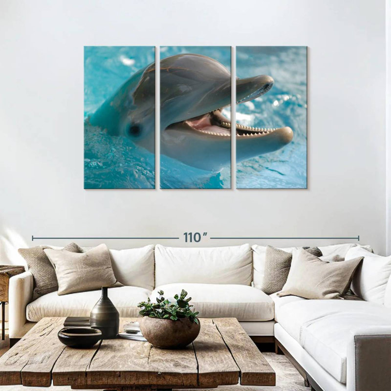 Brampt Delighted Dolphin, 48" H x 74" W