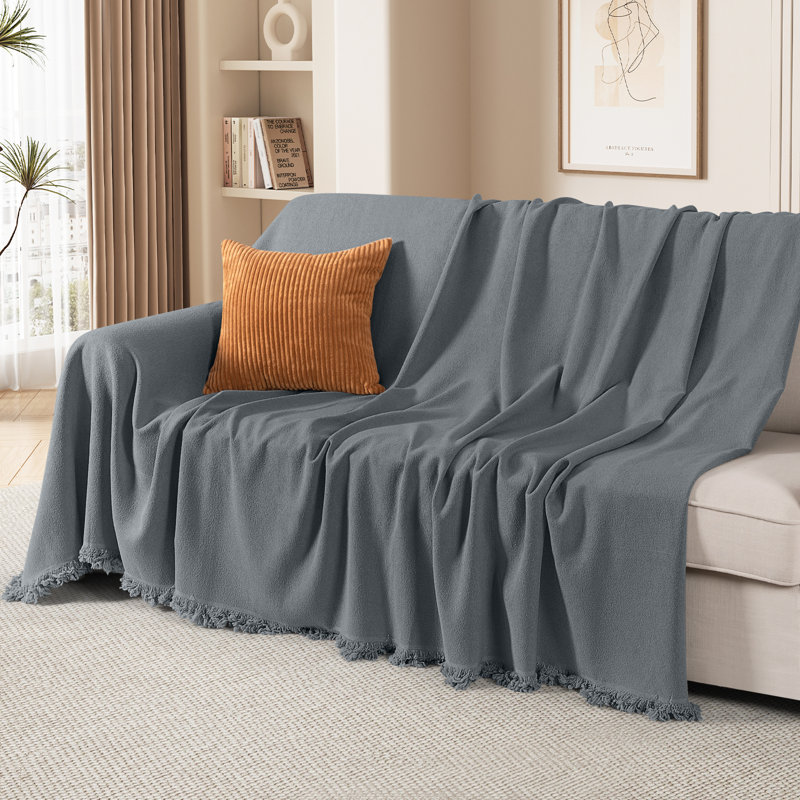 Wald Cat-Scratch Resistant Couch Cover, Durable Sofa Cover for 3 Cushion Couch Washable, Pet Friendly Couch Protectors Anti Slip  Love Seat Slipcovers for Dogs Pets