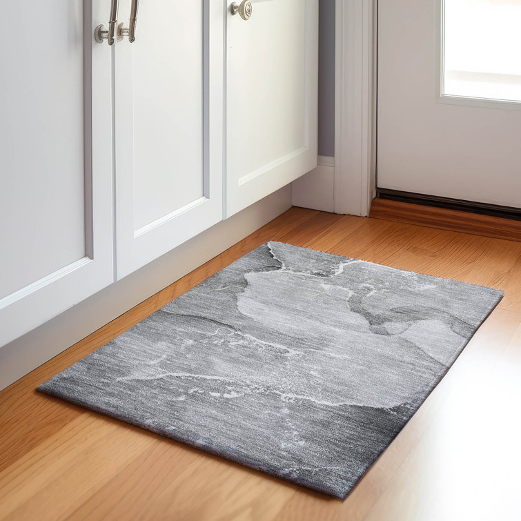 Premium Machine Washable Cerrito AMF517 Gray Rug