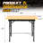 Heavy-Duty Adjustable Workbench 220Lbs Load Capacity Workstation For Workshop Or Garage