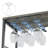 3-tier Wine Bar Cabinet With Led Lights For Kitchen, Living Room And Bar-1353443523
