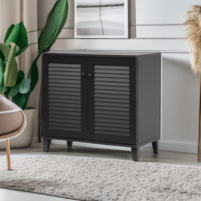 Armoire à chaussures avec conception compacte et durable pour vestibule ou garde-robe organisé